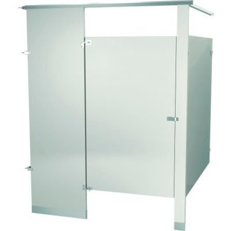 BRADLEY Bradley Powder Coated Steel 60-1/2" W Complete In-Corner ADA  Compartment, Warm Gray - ICADA-WGR ICADA-WGR